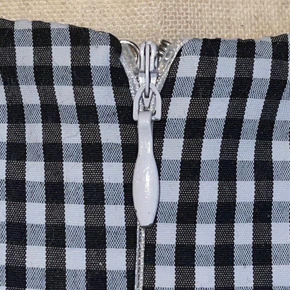 Scrap Work Boutique Gingham Bell Sleeve Blouse Sz. S - Picture 7 of 16